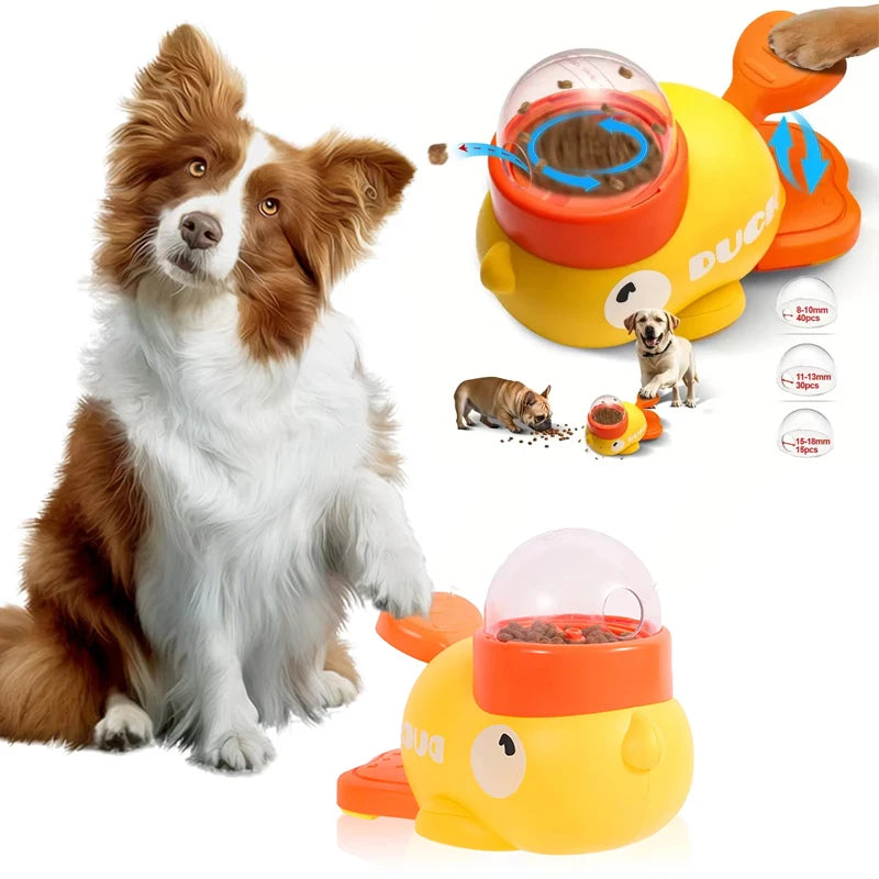 Cartoon Duck Pet Food Dispenser