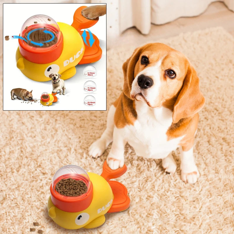 Cartoon Duck Pet Food Dispenser